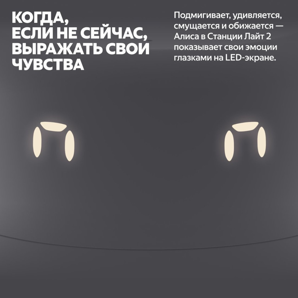 Умная колонка Яндекс Станция Лайт 2 (серый)