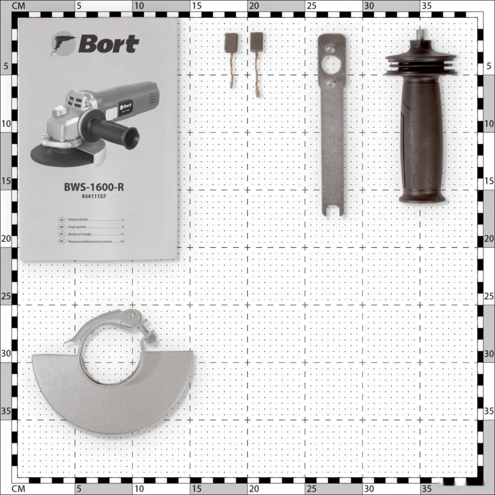 Угловая шлифмашина BORT BWS-1600-R