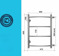 Полотенцесушитель Stelmix ВПС П4 400x600 (БП, 3/4")
