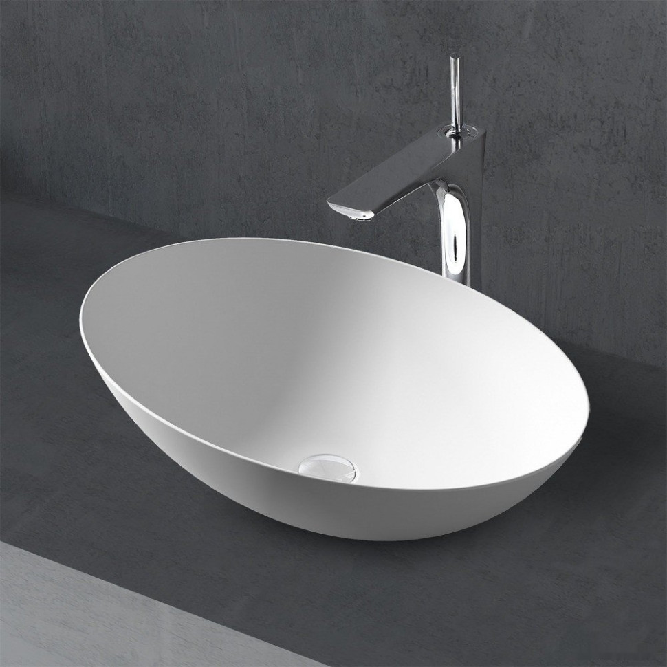 Умывальник Abber Stein AS2609 (белый матовый)