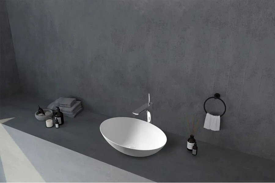 Умывальник Abber Stein AS2609 (белый матовый)