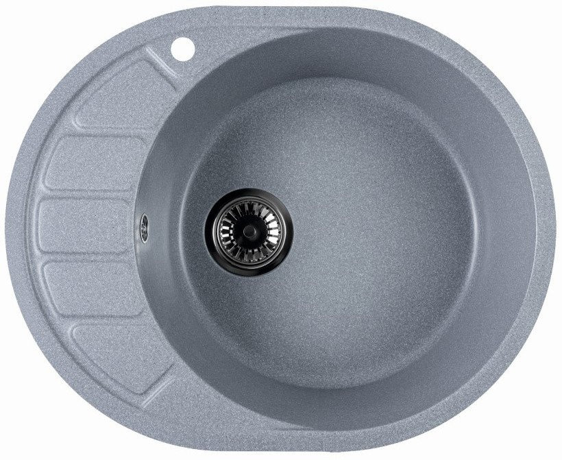 Кухонная мойка Marblan Ovata R (серебристый)