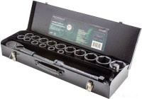 Набор трещотка с головками RockForce RF-6213-5MPB (21 предмет)