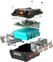 Аккумулятор для инструмента AEG Powertools L1860RHD 4932464754 (18В/6 Ah)