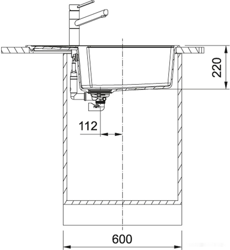 Кухонная мойка Franke UBG 611-78L (оникс)