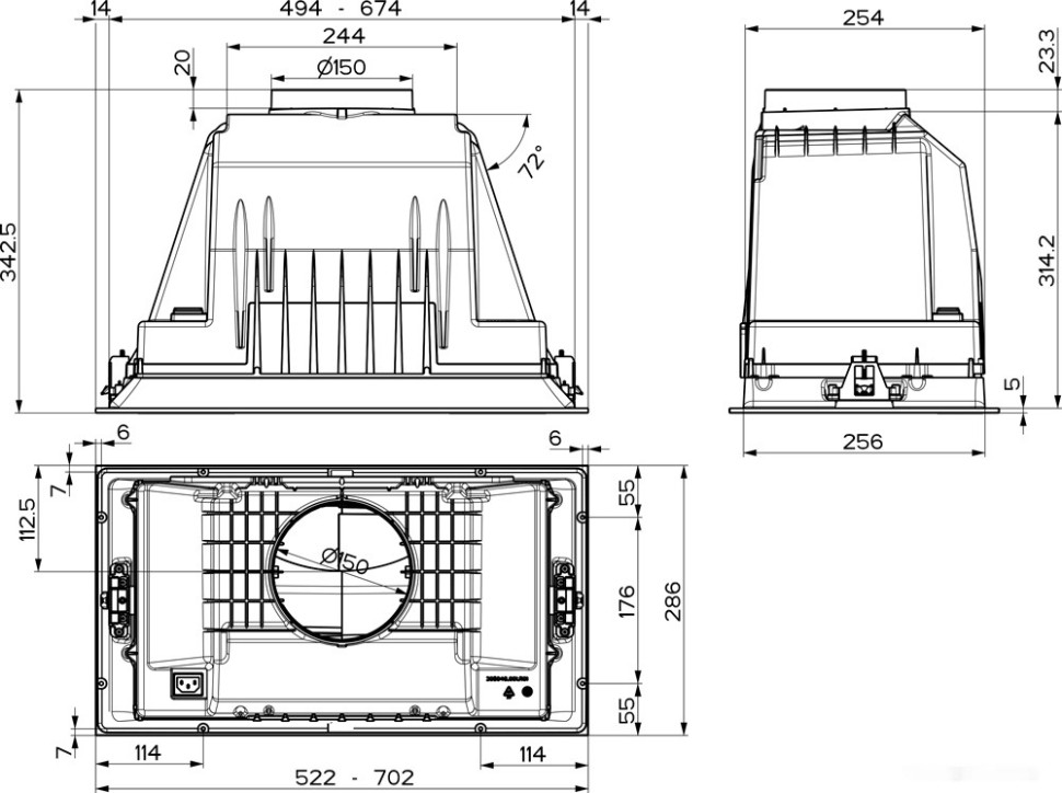 Вытяжка Faber Inka Plus HC X A70 305.0602.048