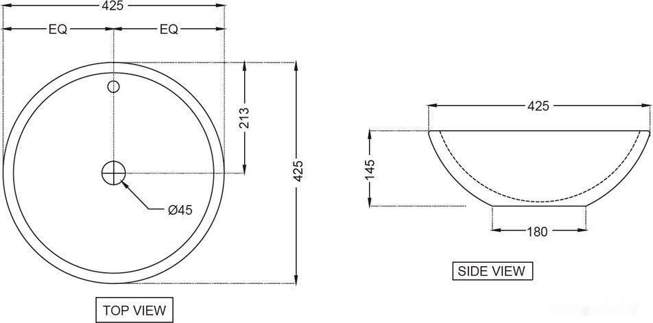 Умывальник Jaquar ONS-WHT-10901