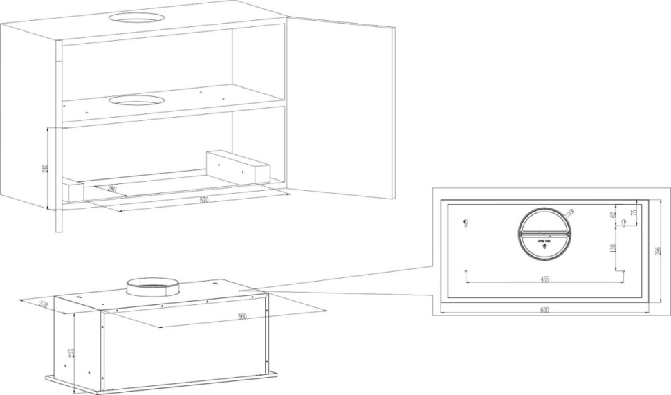 Вытяжка Kuppersberg Inpush 60 X