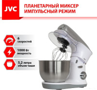 Кухонный комбайн JVC JK-MX510 (белый/серебристый)