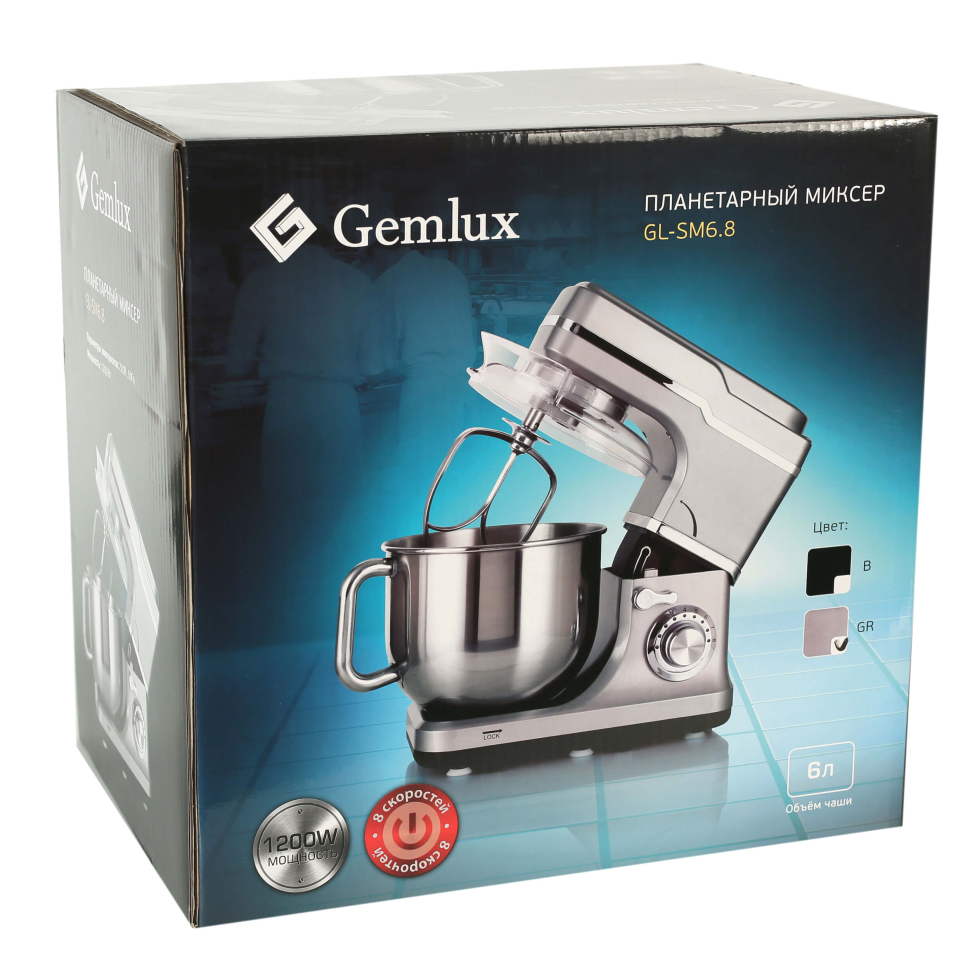Миксер Gemlux GL-SM6.8GR