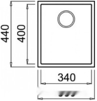 Кухонная мойка Elleci Quadra 100 White K96