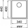 Кухонная мойка Elleci Quadra 100 White K96