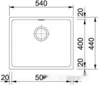 Кухонная мойка Franke KBG 110-50 (графит)