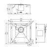 Кухонная мойка Zorg ZRE 4545 graphite