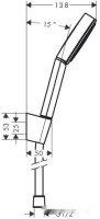Душевая система Hansgrohe Pulsify 105 1jet 24301700 (белый матовый)