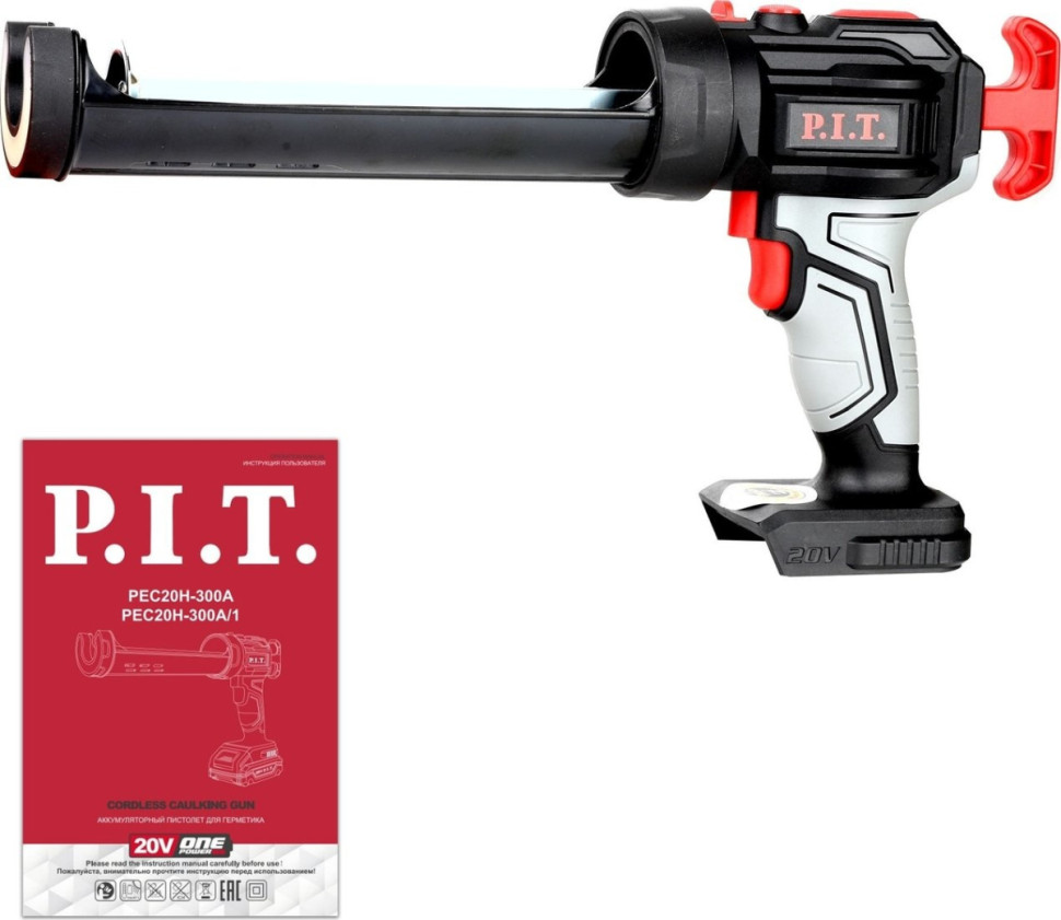 Пистолет для герметика P.I.T. PEC20H-300A Solo (без АКБ)