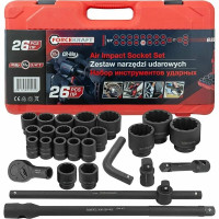 Набор трещотка с головками ForceKraft FK-68262-9 MPB (26 предметов)