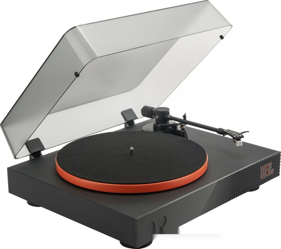 Виниловый проигрыватель JBL Spinner BT (черный/оранжевый)