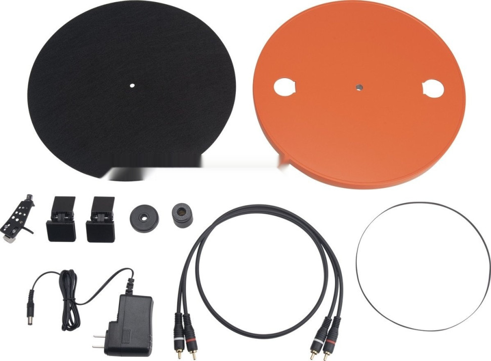Виниловый проигрыватель JBL Spinner BT (черный/оранжевый)
