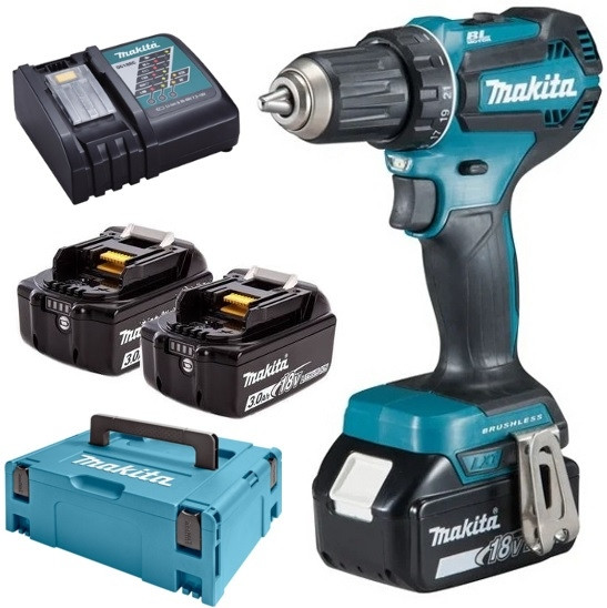 Дрель-шуруповерт Makita DDF485RF3J (199400)