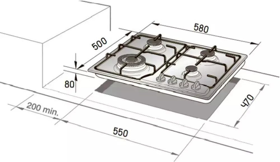 Варочная панель Delonghi IF 46.1 ASV GUD
