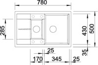 Кухонная мойка Blanco Metra 6S Compact жасмин