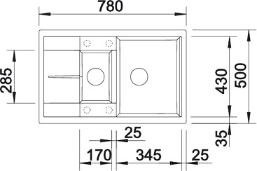Кухонная мойка Blanco Metra 6S Compact жасмин