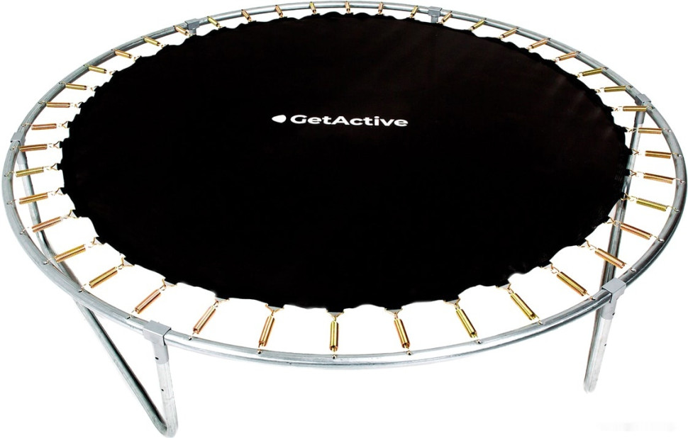 Батут GetActive Jump 10ft - 312 см с лестницей, внешней сеткой (синий)