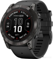 Умные часы Garmin Fenix 7X Pro Sapphire Solar (карбоново-серый титан/черный)