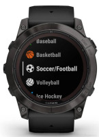 Умные часы Garmin Fenix 7X Pro Sapphire Solar (карбоново-серый титан/черный)