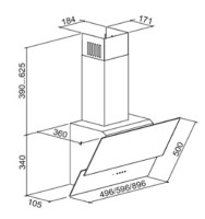 Вытяжка ZorG Technology Kent 700 60 M белая