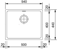 Кухонная мойка Franke KBG 110-50 белая
