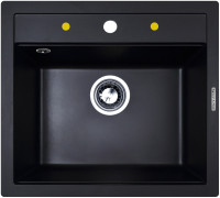 Кухонная мойка Zigmund &amp; Shtain PLATZ 560 (Черный базальт)
