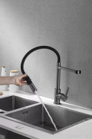 Смеситель Rose R133T (оружейная сталь)