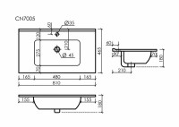 Умывальник Ceramica Nova Element CN7006