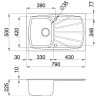 Кухонная мойка Elleci Living 300 G68 Bianco