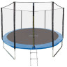 Батут GetActive Jump 8ft - 252 см с лестницей, внешней сеткой (синий)