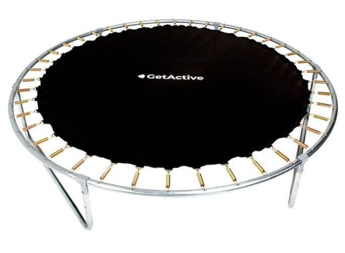 Батут GetActive Jump 8ft - 252 см с лестницей, внешней сеткой (синий)