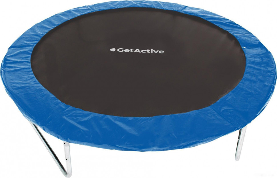 Батут GetActive Jump 8ft - 252 см с лестницей, внешней сеткой (синий)