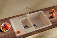 Кухонная мойка Zorg Luka 102 (слоновая кость)