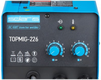 Сварочный инвертор Solaris TOPMIG-226 (горелка 5 м)