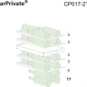 Винный шкаф Cellar Private CP017-2TBH со скрытой ручкой