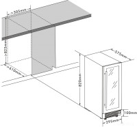 Винный шкаф Cellar Private CP017-2TBH со скрытой ручкой