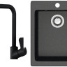 Кухонная мойка Berge BR-4200 + Like F8005022 (черный)