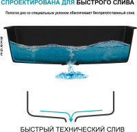 Кухонная мойка Berge BR-4200 + Like F8005022 (черный)