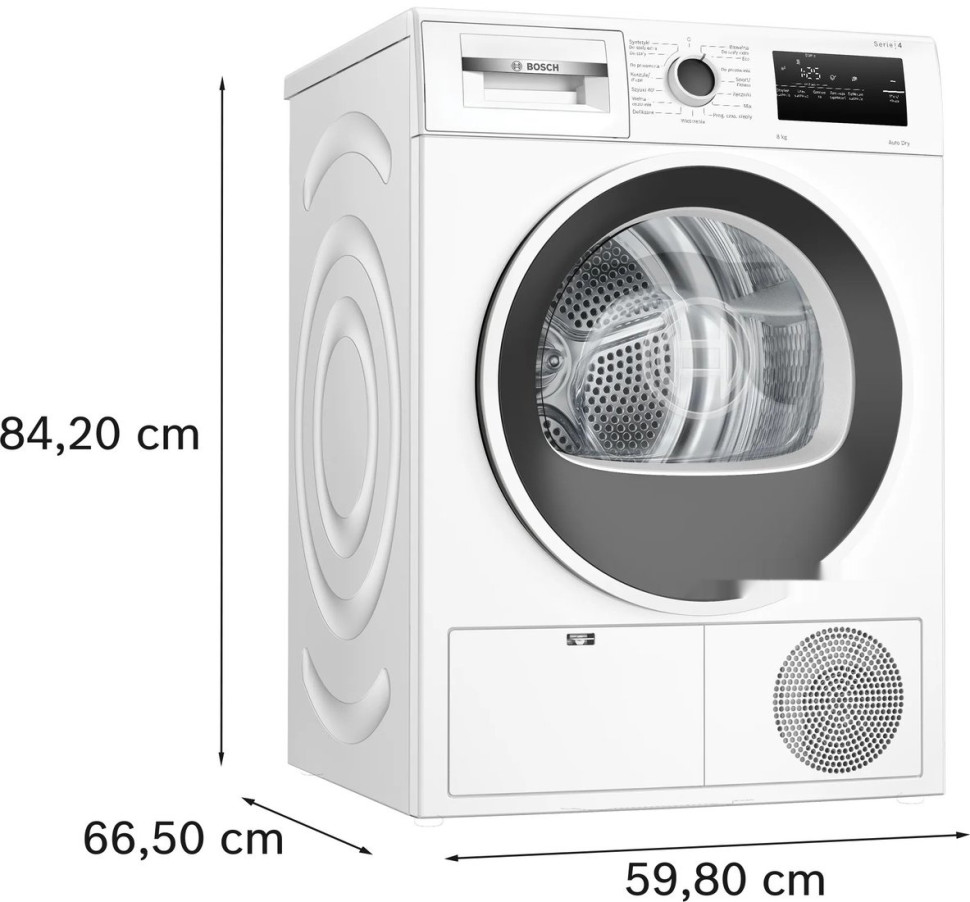 Сушильная машина Bosch Serie 4 WTH8627GPL