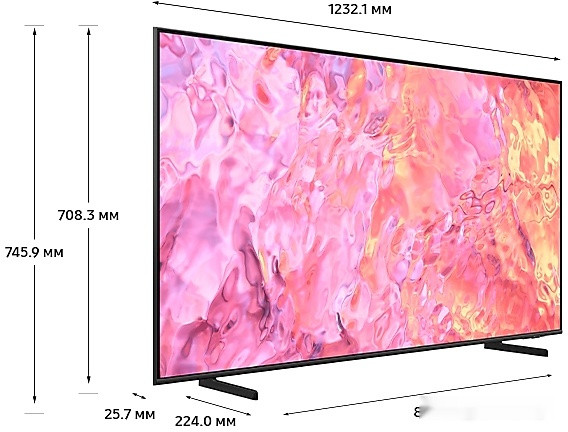 Телевизор Samsung QLED 4K Q60C QE55Q60CAUXRU