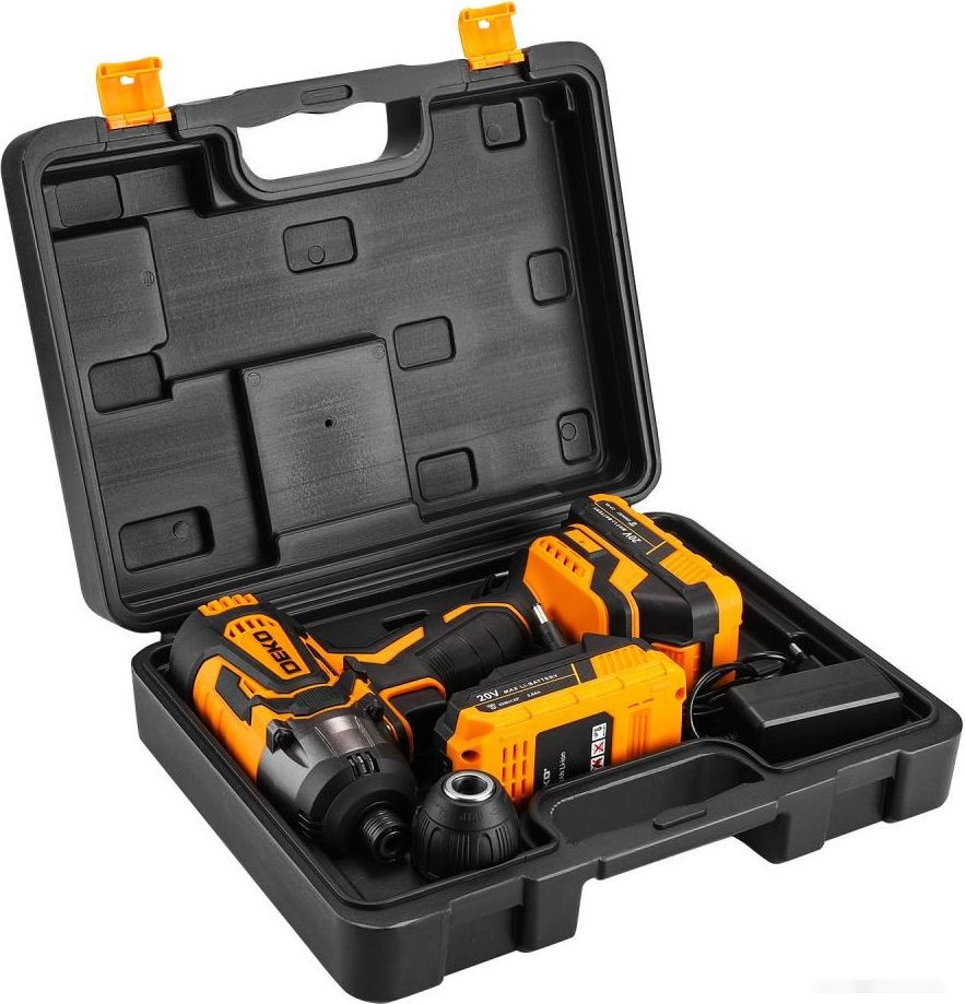 Винтоверт Deko DKIS20-Li Set 063-4392 (с 2-мя АКБ, кейс)