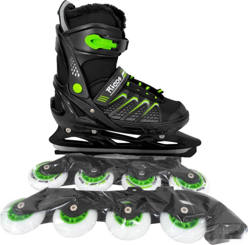 Роликовые коньки Ricos Props PW-253B M (р. 37-40, черный)