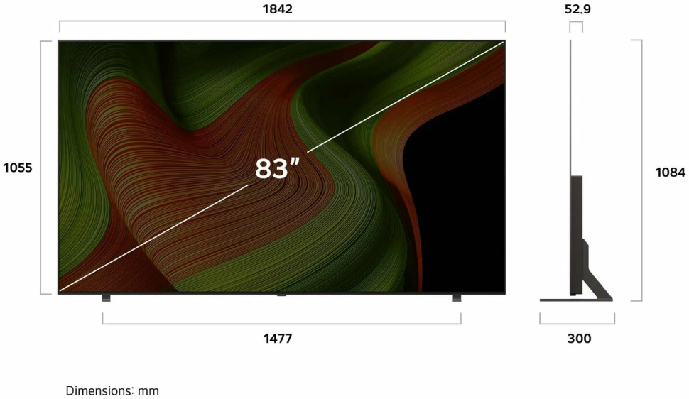 Телевизор LG OLED AI B5 OLED83B5RLA